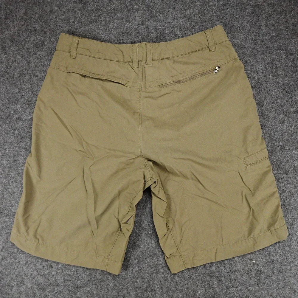 The North Face Trail Shorts Men Size 32x9 Outdoor Hiking Khaki Beige Lightweight
